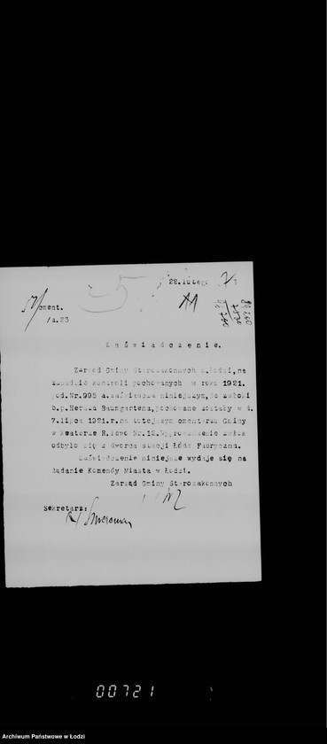 Obraz 11 z jednostki "Zaświadczenia"