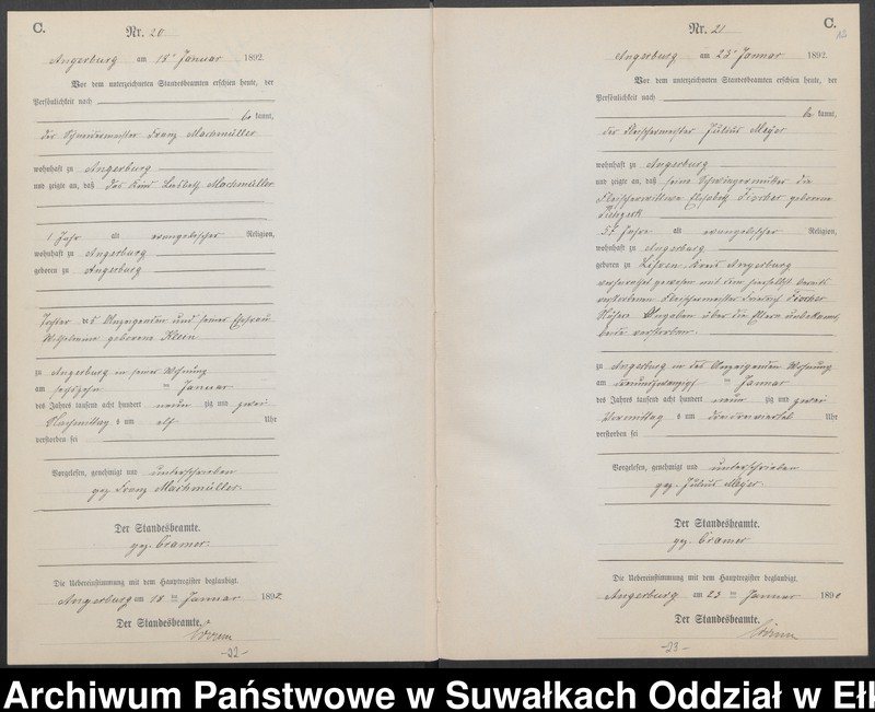 image.from.unit.number "Sterbe-Neben-Register des Preussischen Standes-Amtes Angerburg Kreis Angerburg"