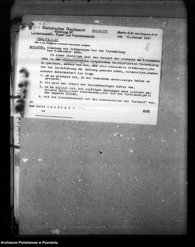 Obraz 6 z jednostki "Erfahrungen bei der Viehzählung"