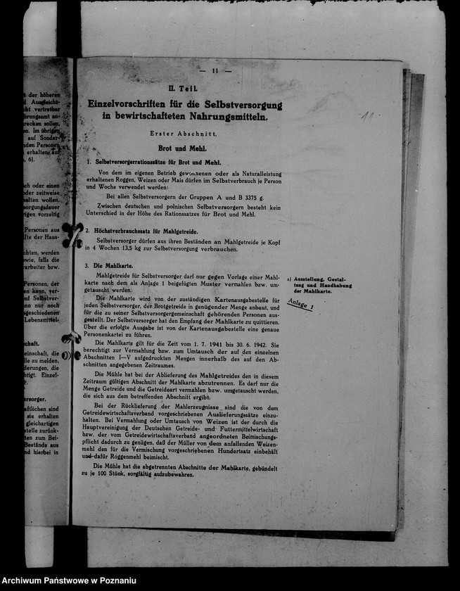 Obraz 15 z jednostki "Okólniki Landesernährungsamt w Poznaniu"