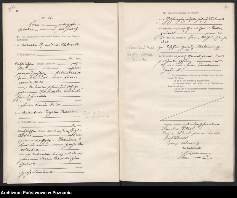 Obraz 15 z jednostki "Księga miejscowa małżeństw [Rejestr główny małżeństw]"