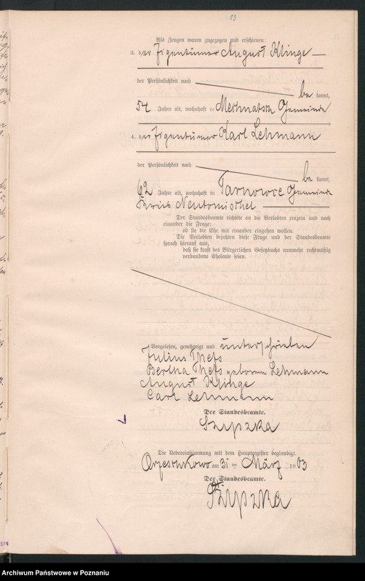 Obraz 15 z jednostki "Księga małżeństw"