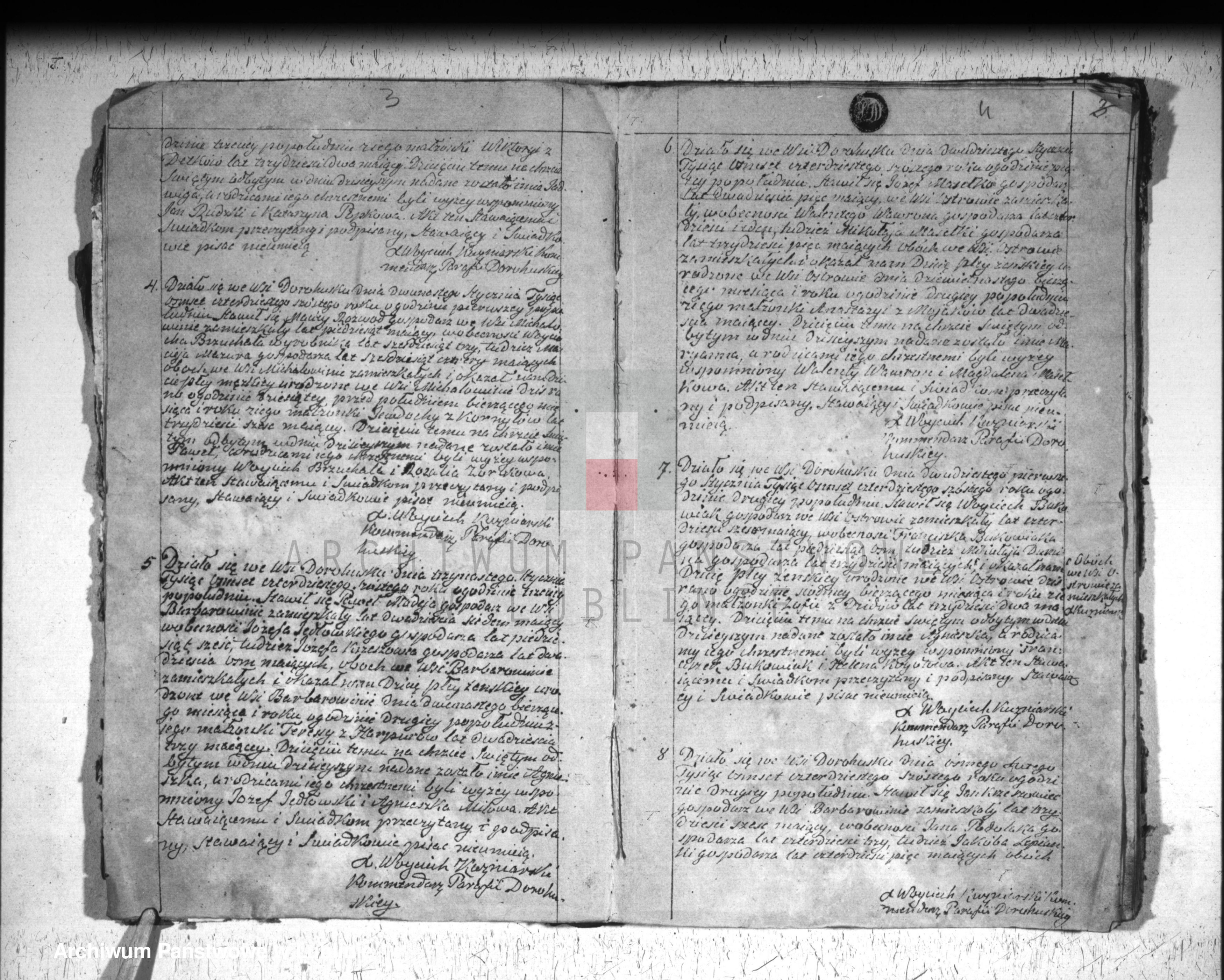 Skan z jednostki: Księga urodzeń, małżeństw i zgonów