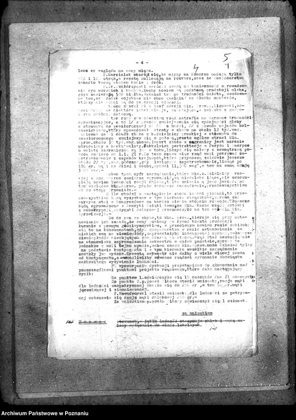 Obraz 8 z jednostki "Sprawy szczegółowo-administracyjne Komitet Gospodarczy protokoły i konferencje"