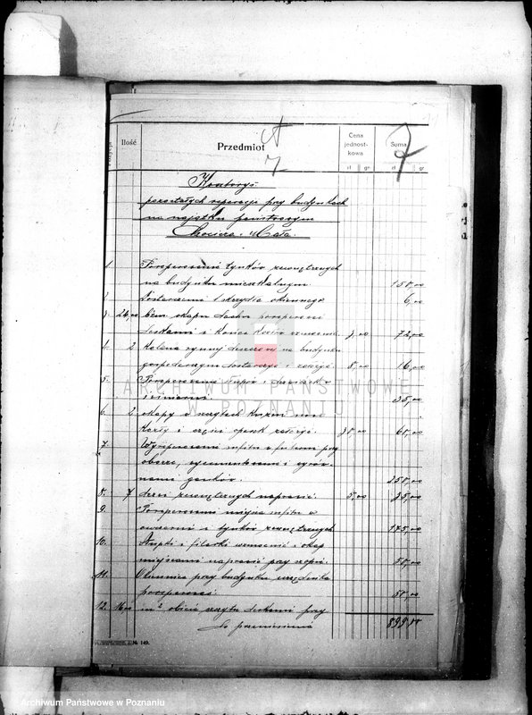 Obraz 15 z jednostki "Sprawy budowlane majątku Chocicza Mała"