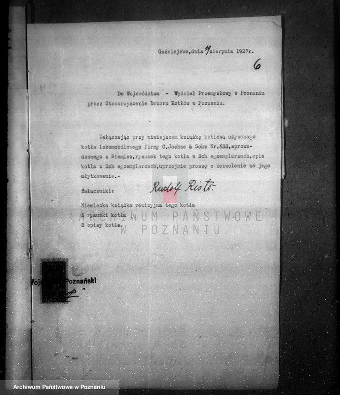 Obraz 10 z jednostki "Majętność Gościejewo pow. obornicki własność R. Risto nr woj. kotła 5995"