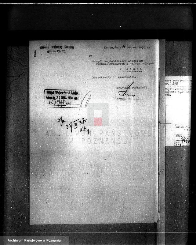 Obraz 12 z jednostki "Gmina Piorunów powiat turecki /nadzór nad gospodarką leśną/"