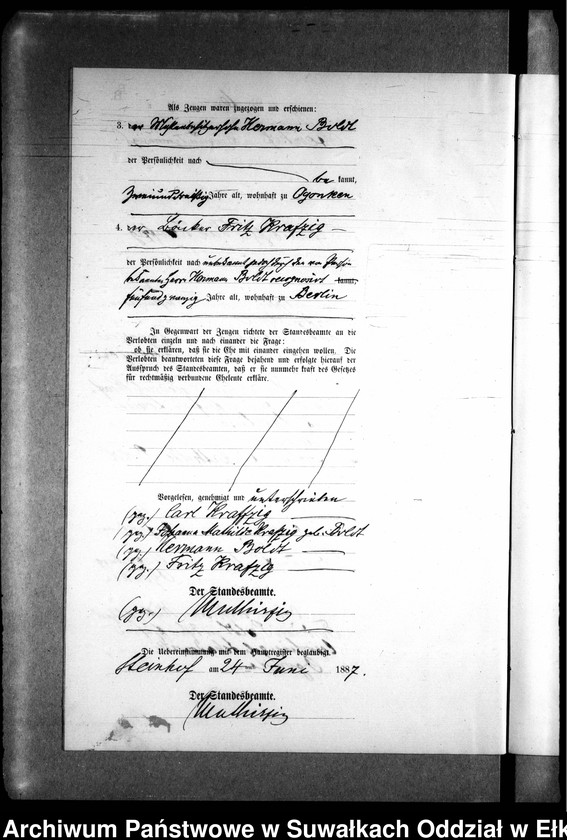 image.from.unit.number "Heiraths-Neben-Register des Preussischen Standes-Amtes Gr. Strengeln Kreis Angerburg"