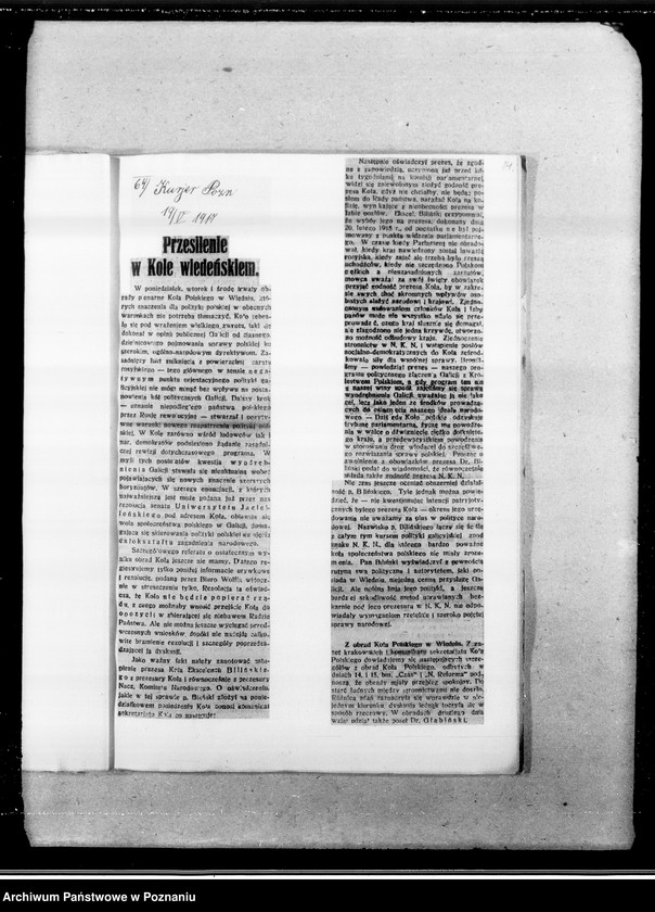 Obraz 18 z jednostki "Niepodległa Polska [wycinki prasowe]"