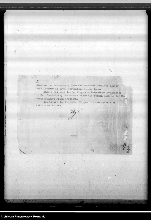 Obraz 15 z jednostki "Pawlowski, Tadeus; Karpow, Leonidas - ubieganie się o zatrudnienie w administracji ogólnej"