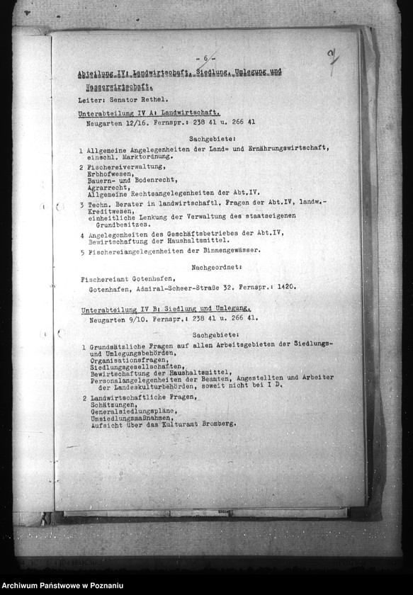 Obraz 11 z jednostki "Geschäftsverteilungsplan der Behörde des Reichsstatthalters in Danzig- Westpreussen"