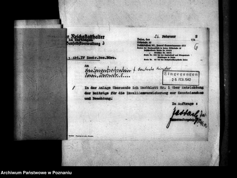 Obraz 10 z jednostki "Polin Marie Nowacka und Socialversicherung [Akta personalne krawcowej Marii Nowackiej. Listy płac personelu polskiego za lipiec 1944 r.]."