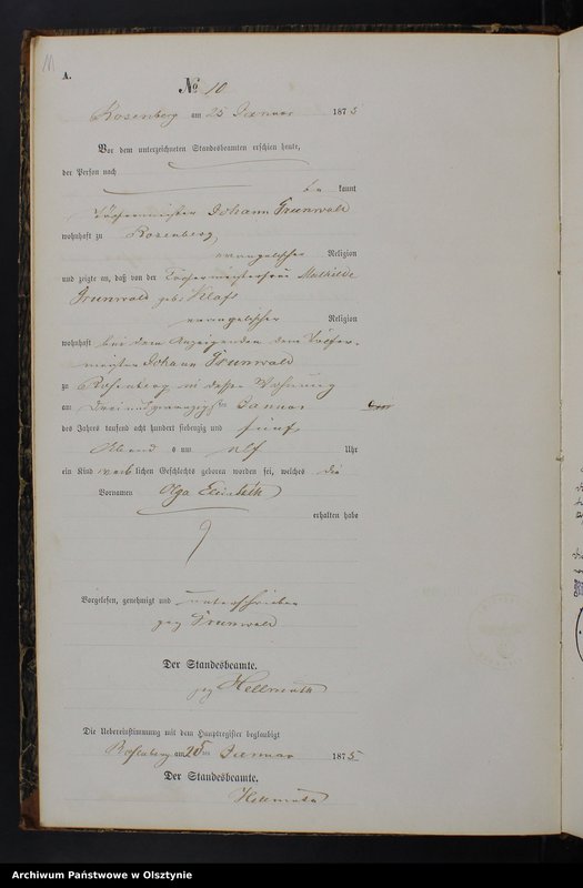 Obraz 13 z jednostki "Geburts-Neben-Register Nr 1 - 121"
