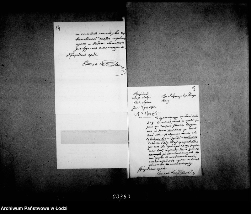 Obraz 14 z jednostki "Ob otdače v arendu 54ch lavok v gorodskich rjadach na Novom i Starom Rynke v gor. Lodzi"