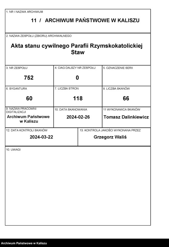 Obraz 1 z jednostki "Księga urodzeń, małżeństw, zgonów (duplikat)"