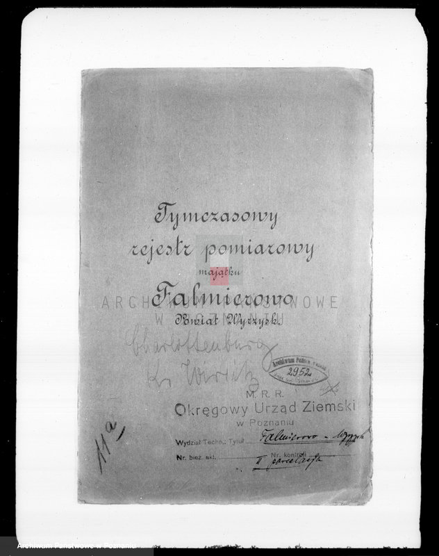 Obraz 4 z jednostki "Tymczasowy rejestr pomiarowy majątku Falmierowo powiatu wyrzyskiego"