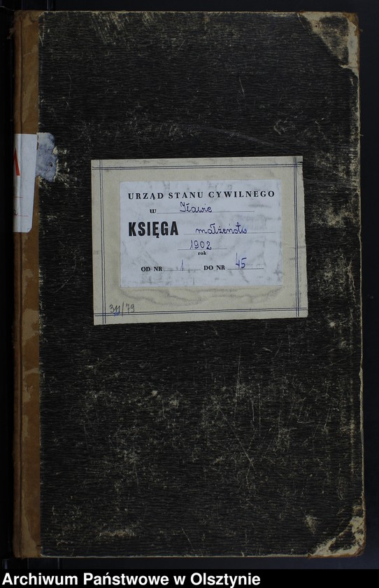 image.from.unit.number "Heiraths-Neben-Register Nr 1 - 45"