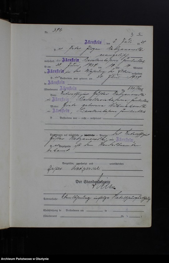 image.from.unit.number "Sterbe-Haupt-Register Tom II, Nr 382-739"