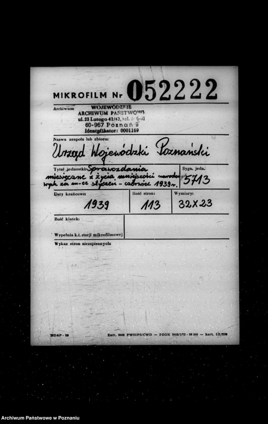 Obraz 2 z jednostki "Sprawozdania miesięczne z życia mniejszości narodowych za miesiące styczeń-luty-marzec-kwiecień-maj-czerwiec 1939 r."