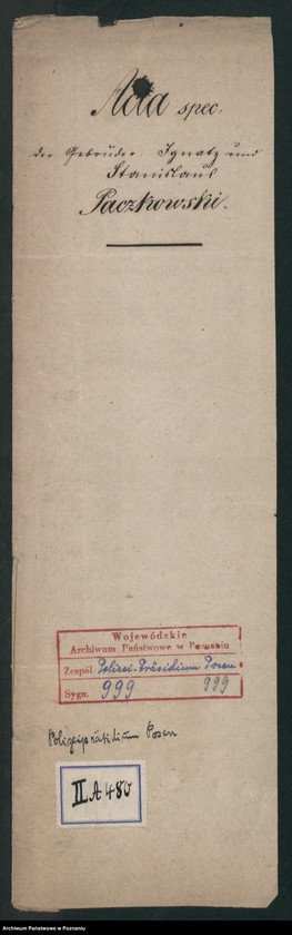 Obraz 2 z jednostki "A. betr. Ignaz und Stanislaus Paczkowski, Studenten in Greifswald"