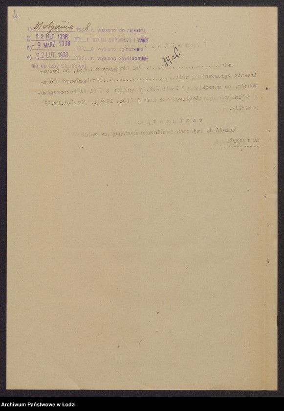 Obraz 6 z jednostki "Zelman Dawidson- wyrób i sprzedaż towarów włókienniczych, sztucznego jedwabiu oraz przędzy"