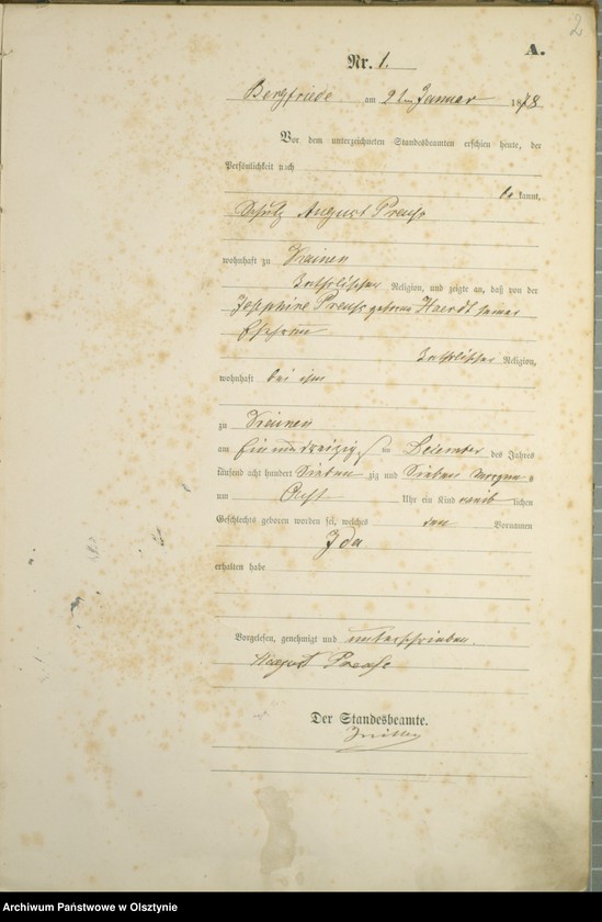 image.from.unit.number "Geburts-Haupt-Register Nr 1 - 84"