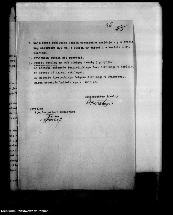 Obraz 20 z jednostki "Prywatna Szkoła Powszechna z niemieckim językiem nauczania - Krosno powiat Śrem"