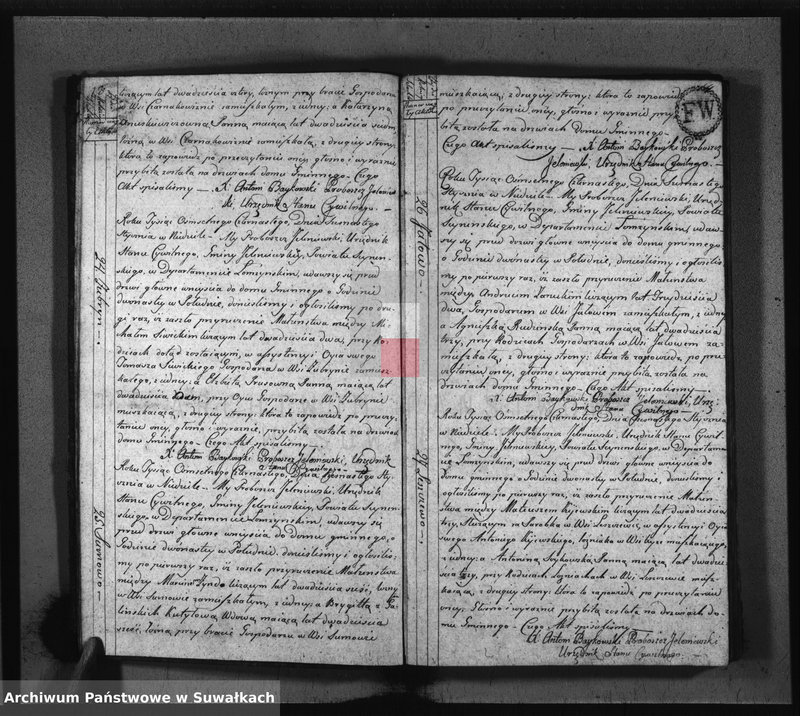 image.from.unit.number "Akta Urzędnika Stanu Cywilnego Zaślubionych w Gminie Jeleniewskiey od Dnia 1-go Stycznia Roku 1814."