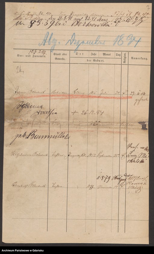 image.from.unit.number "Karty meldunkowe: Behrendt I. - Behring"