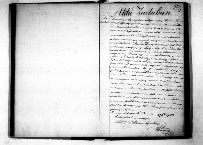 image.from.unit.number "Duplikat Akt Urodzeń, Zaślubień i Zejść Wyznania Mojżeszowego Okręgu Bożniczego Puńsk na 1866 rok."