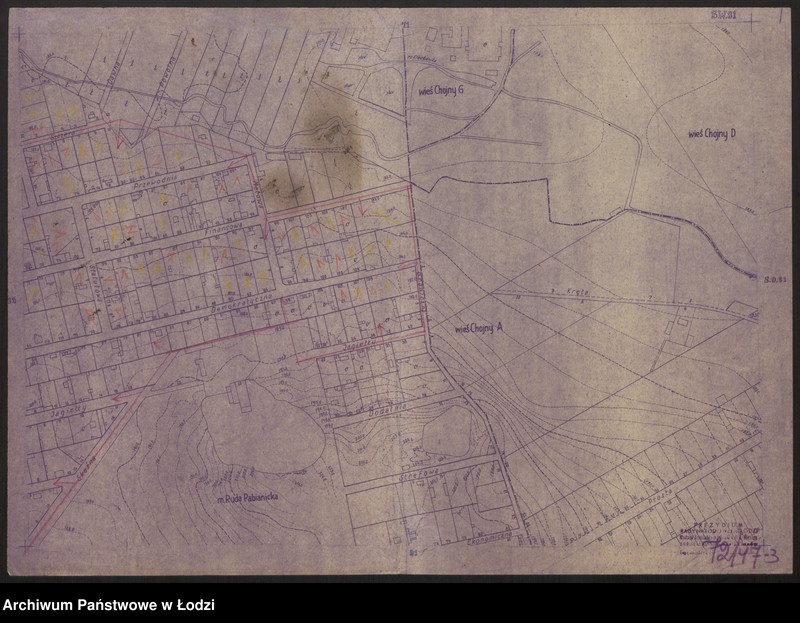 Obraz 3 z jednostki "Plan m. Łodzi 1: 2000. Sekcja SW 81"