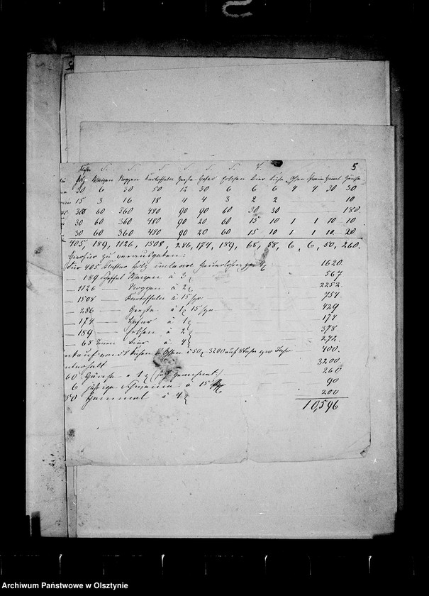 image.from.unit.number "/Berechnungen v. Einkünften u. Zahlungen in dem v. A. Gfin Lehndorff- Steinort projektierten Siechen- u. Waisenhäusern/"