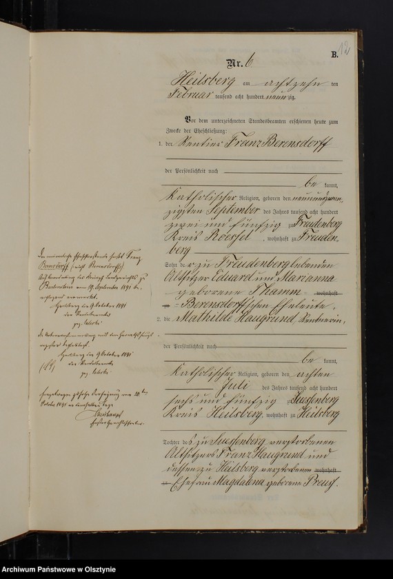 image.from.unit.number "Heiraths-Neben-Register Nr 1 - 28"