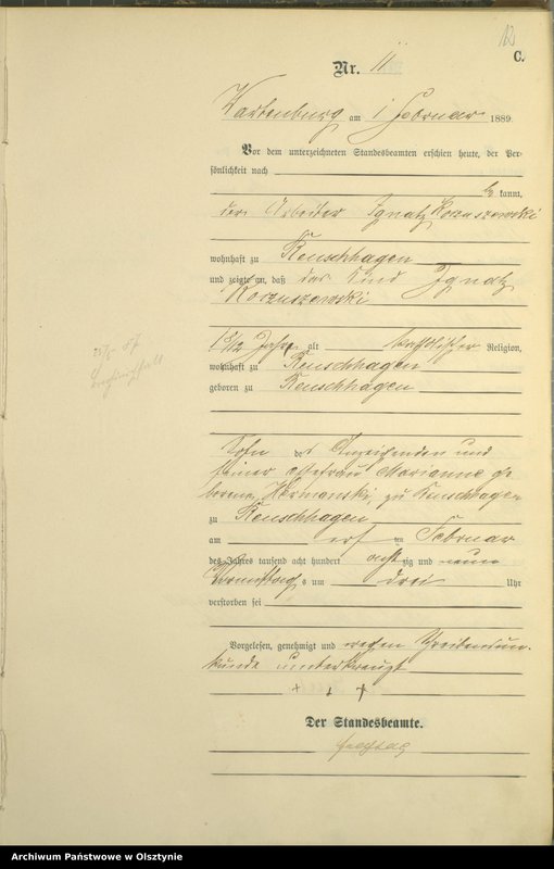 image.from.unit.number "Sterbe-Haupt-Register Nr 1 - 175"