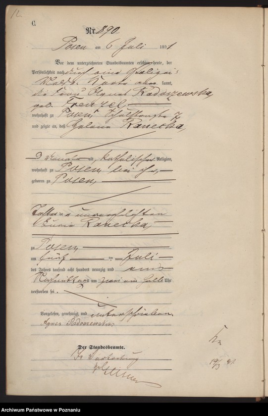 Obraz 15 z jednostki "Księga zgonów t. III"