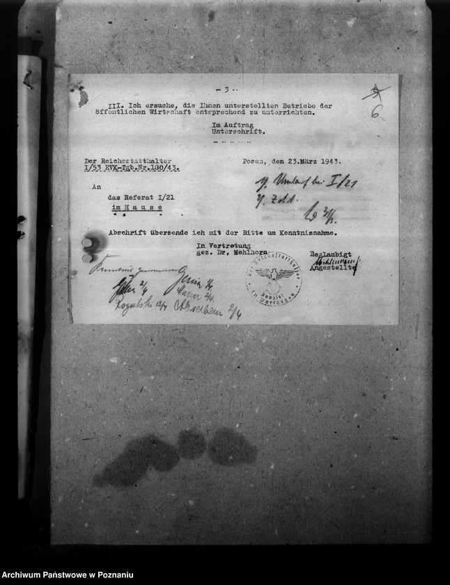 Obraz 10 z jednostki "Überprüfung des Personaleinsatzes. Ernennungen von gefallenen und vermissten Stalingradskämpfer"