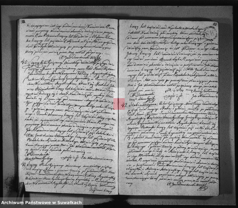 image.from.unit.number "Akta urodzonych gminy seyneńskiey w roku 1825."