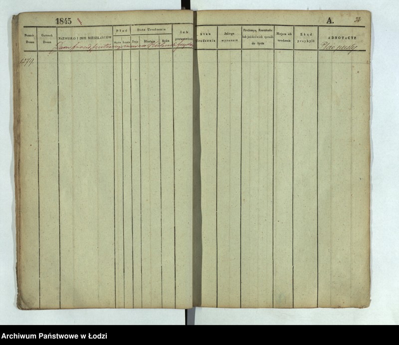 Obraz 20 z jednostki "[Księga ludności stałej Łódź nr 1269-1445]"