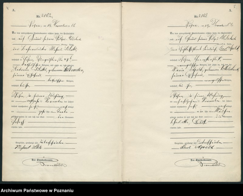 Obraz 5 z jednostki "Księga miejscowa urodzeń"