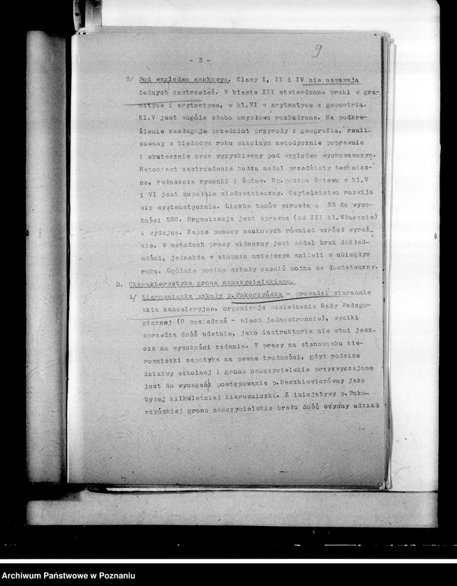 Obraz 12 z jednostki "Prywatna Szkoła Powszechna Raczkiewiczówny i Pokorzyńskiej w Poznaniu"