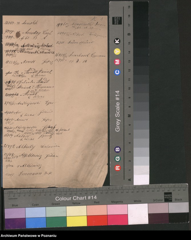 Obraz 4 z jednostki "A. betr. die Auskunft über Inländer Lit. A"