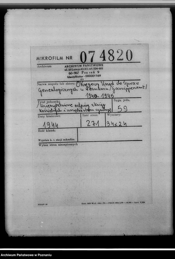 Obraz 2 z jednostki "[Uwierzytelnione odpisy z ksiąg kościelnych i urzędów stanu cywilnego]"