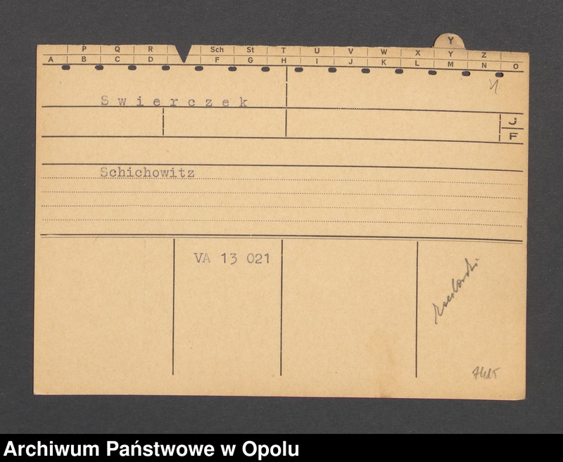 Obraz 3 z jednostki "[Swierczek, Schichowitz]"