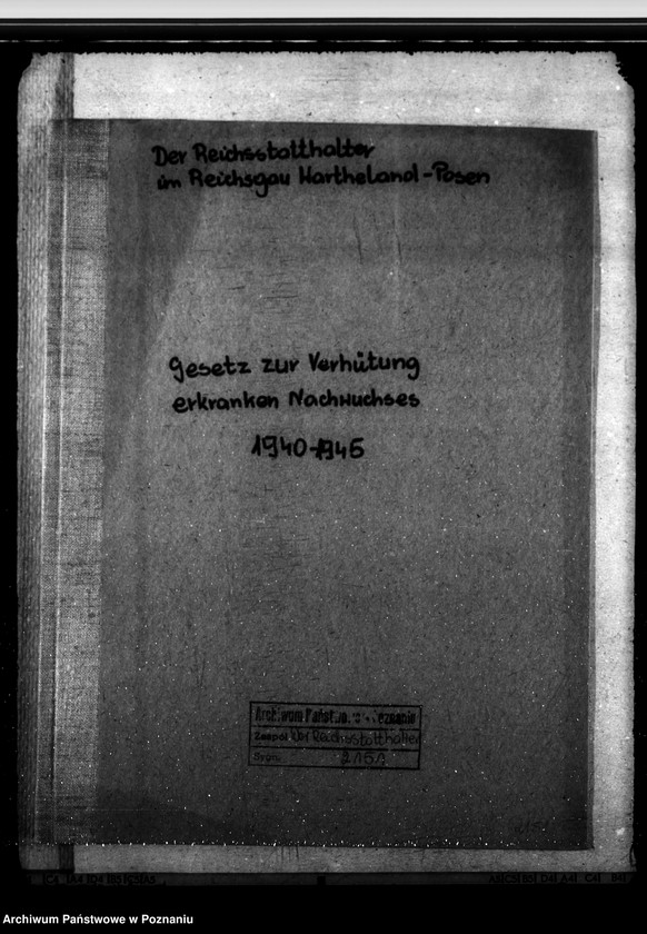 Obraz 3 z jednostki "Gesetz zur Verhütung erkrankten Zackwuchses"