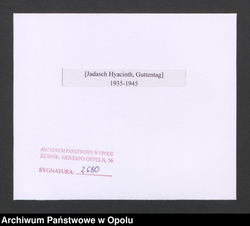 Obraz 2 z jednostki "[Jadasch Hyacinth, Guttentag]"