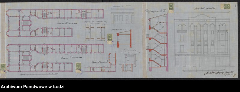 image.from.unit.number "Proekt˝ Naftalâ Buketa na vnutrennoû perestrojku kamen[nago] 4h˝ êt[ažnago] doma i takih-že fligelej s˝ 1-o êt[ažnoû] pristrojkoû pod˝ No 200 po Petrokovskoj ul[ice] v˝ gor[ode] Lodzi"