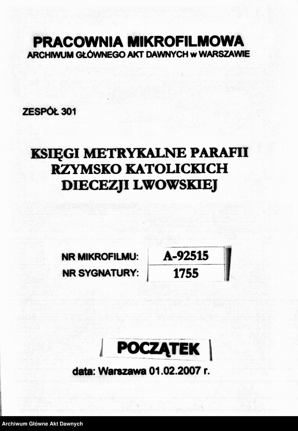 image.from.unit.number "Parafia: Hanaczów. Dekanat: Gliniany. Kopie z ksiąg metrykalnych ur., śl., zg. tylko dla miasta Hanaczów, miasta Mikołajów i wsi: Hanaczówka, Podjarków, Stanimierz."