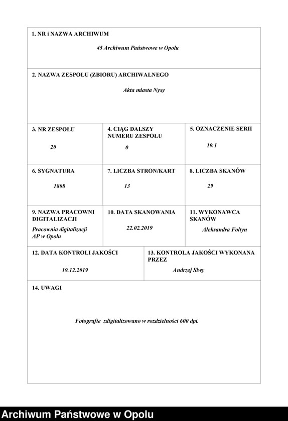 image.from.unit.number ""Neisse - Album". Miasto Nysa w obiektywie fotografa Paula Voelkela"