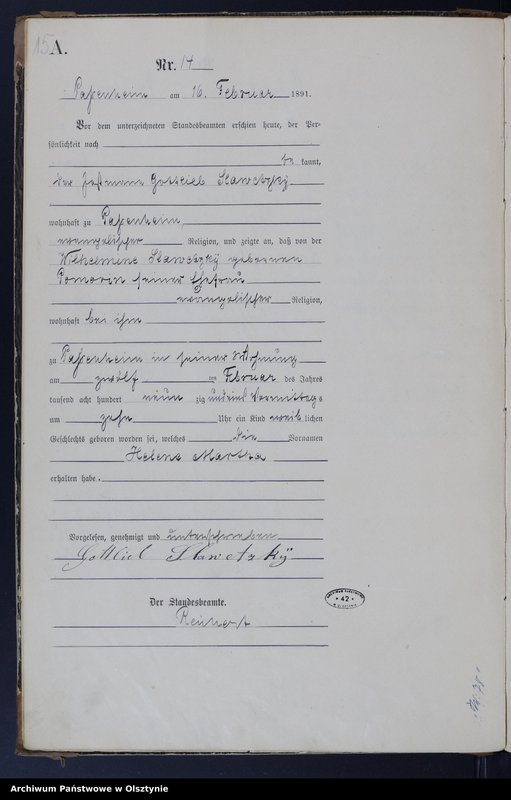 image.from.unit.number "Geburts-Haupt-Register Nr 1 - 88"