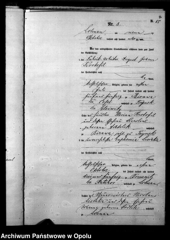 image.from.unit.number "Urząd Stanu Cywilnego Łany Księga małżeństw rok 1880-82"